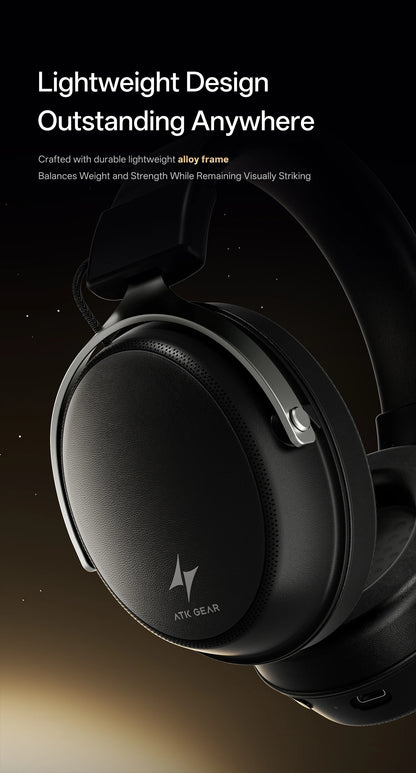 ATK N9 Pro Ultra Wireless Headset with Mic 7.1 sound Four Mode E-sports lightweight headphone Low latency noise reduction gift