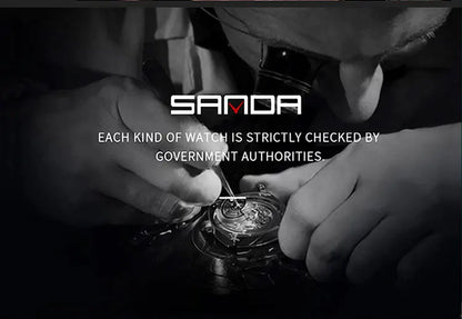 SANDA Top Luxury Watches Men Military Army Mens Watch Waterproof Sport Wristwatch Dual Display Watch Male Relogio Masculino