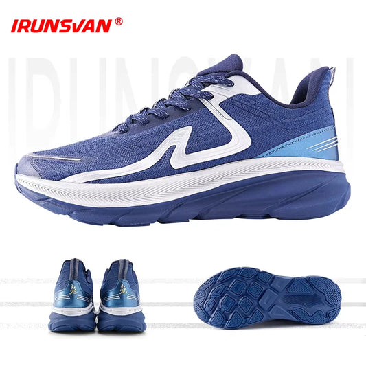 IRUNSVAN 2026 Scarpe da running originali con cuscino d’aria, scarpe sportive traspiranti per fitness, salto ed esercizio, scarpe da camminata da uomo