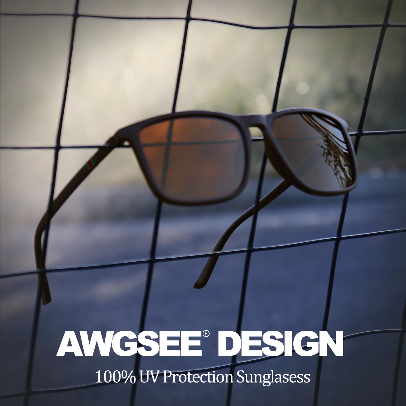 Classic Square Polarized Sunglasses Unisex UV400 Lightweight Shades for Driving Fishing Outdoor Travel
