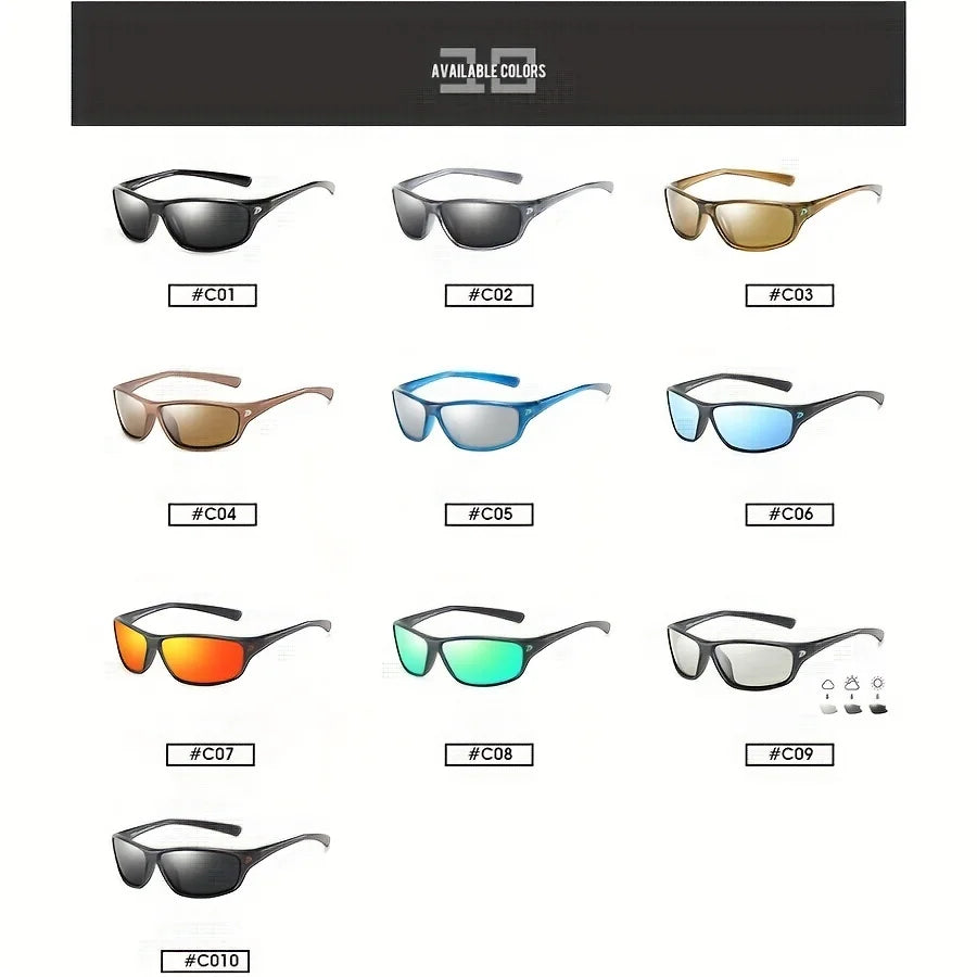DUBERY Polarized UV400 Protection Sunglasses For Men And Women 10 Colors Model 135