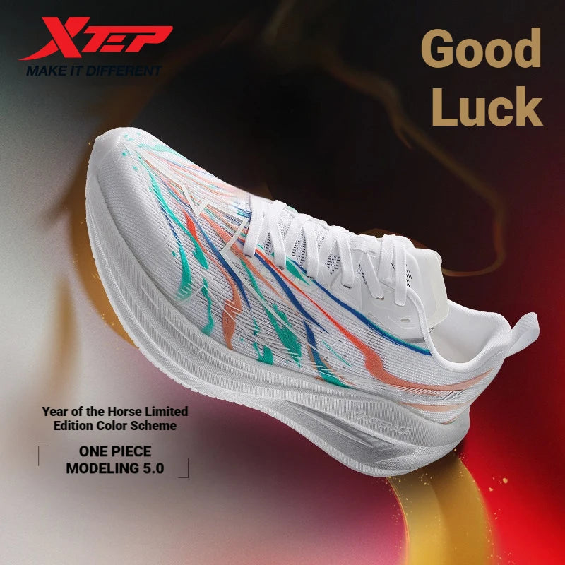 Xtep One Piece Modeling 5.0 Impact-Resistant Male‘s Combat Lightweight Quick-Drying Marathon Running Sneakers 874219110036