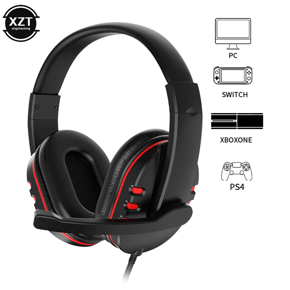 Casque de jeu filaire avec microphone, casque de jeu, PC, ordinateur portable, PS4, PS5, Play Station 4, 5, Nintendo Switch, tablette