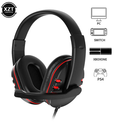 Casque de jeu filaire avec microphone, casque de jeu, PC, ordinateur portable, PS4, PS5, Play Station 4, 5, Nintendo Switch, tablette