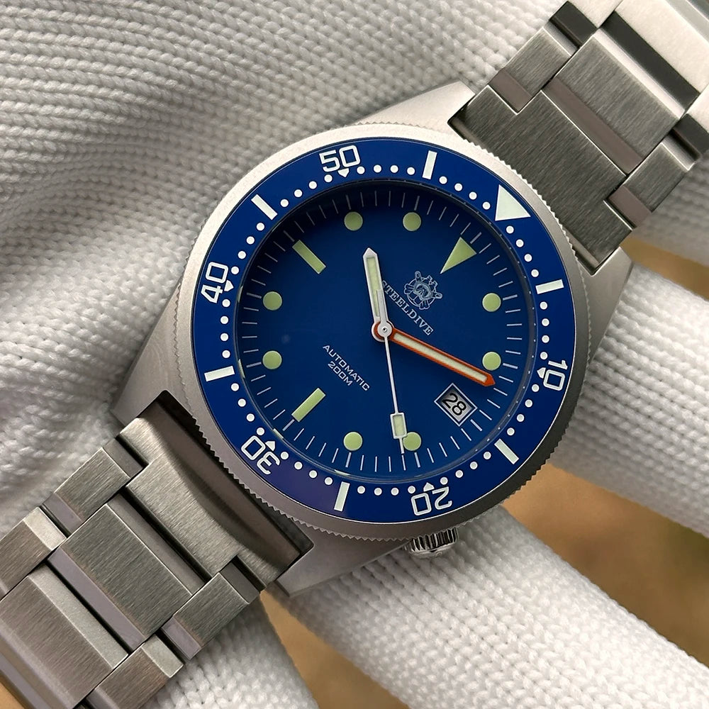 STEELDIVE Official SD1979 High Quality 200M Waterproof 42.5MM NH35 Automatic Ceramic Bezel Sapphire Glass Men Dive Watch Reloj