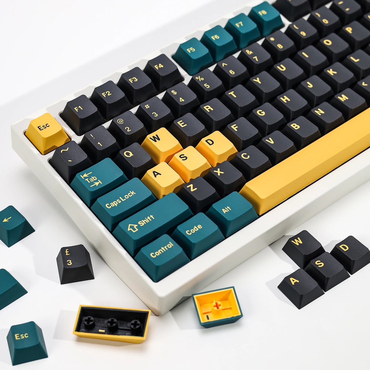 KBDiy GMK MarrsGreen Keycap Retro PBT ISO Double Shot Cherry Profile Keycaps For MX Switches Mechanical Gaming Keyboard Key Caps