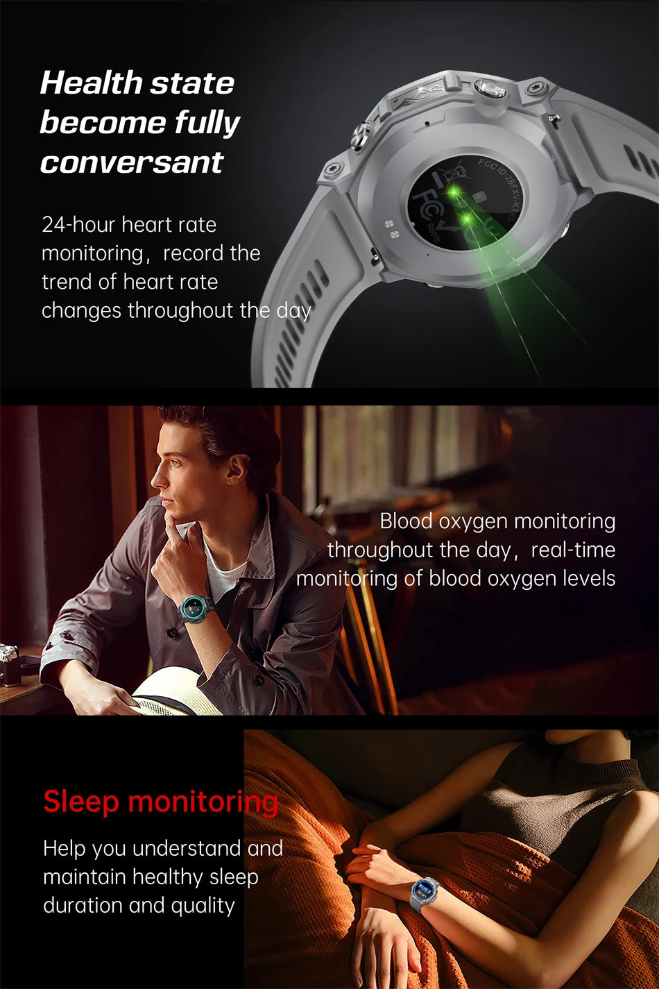 New T-Rex 3 Military Outdoor Sports Smart Watch Men GPS Motion Track 5 ATM Waterproof Heart Rate HD Bluetooth Call Smart Watch