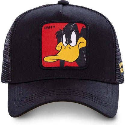 Unisex Anime Cartoon Cap Embroidered Patch Draw Baseball Cap Male Female Trucker Hat Mesh Hats Sun Hat