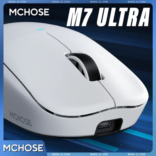 MCHOSE M7 Ultra Ergonomic Gaming Mouse, PAW3950 Wireless Gaming Mouse, 42,000 DPI, 8000Hz Polling Rate, Ultra-Lightweight FPS Gaming Mouse