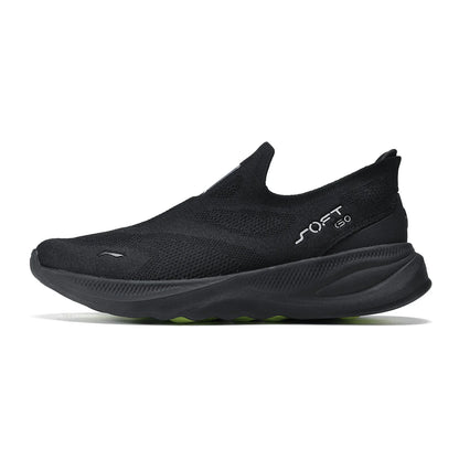 Li-Ning SOFT GO 2 KNIT slip-on fritids-gåsko til mænd – støddæmpende, komfortable og stabile LiNing mesh-jogging- og daglige sportssneakers AGLV017