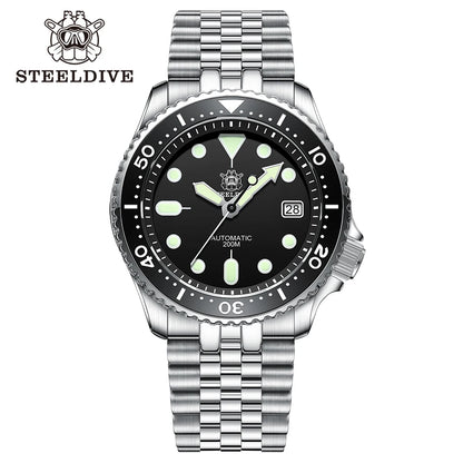 Steeldive SD1973 Men's watch Dive Watch Automatic Mechanical Men's watch NH35 Bracelet 41mm  Diver watch men watches