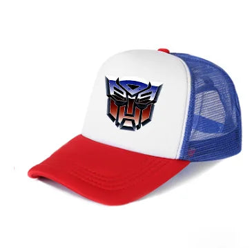 Transformers Children Baseball Cap Cartoon Anime Figure Print Hat Boy Girl Breathable Kid Hat HipHop Boy NetCap Kawaii Toy Gift