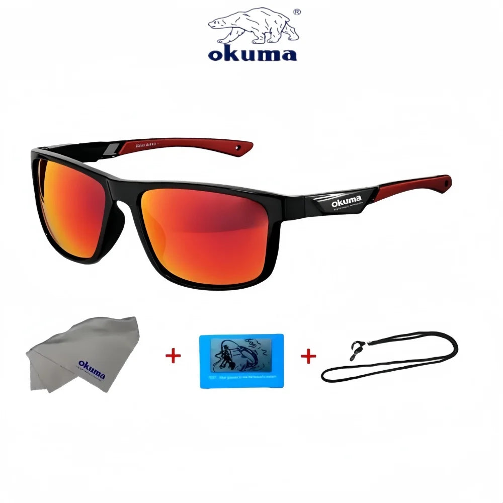 Okum fashion polarized glasses UV400, anti UV, anti glare, strong light, suitable for cycling, driving, fishing, etc