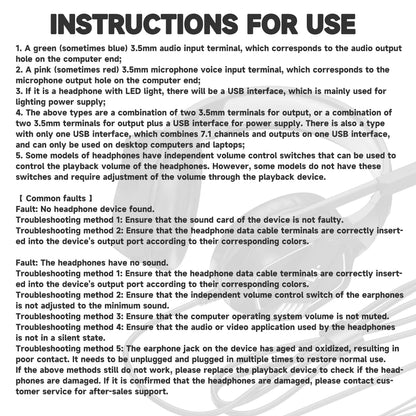 H21 Wired Gaming Headphones with Microphone, 50mm Driver Stereo Headset for PS5 PS4 Xbox Switch PC Computer Music and Online Meetings