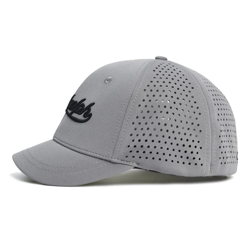Hálós, rövid karimájú, hátul zárt baseball sapka férfiaknak és nőknek, lélegző, snapback sapka, testre szabott „dad hat”, állítható, egyszínű, trucker stílusú