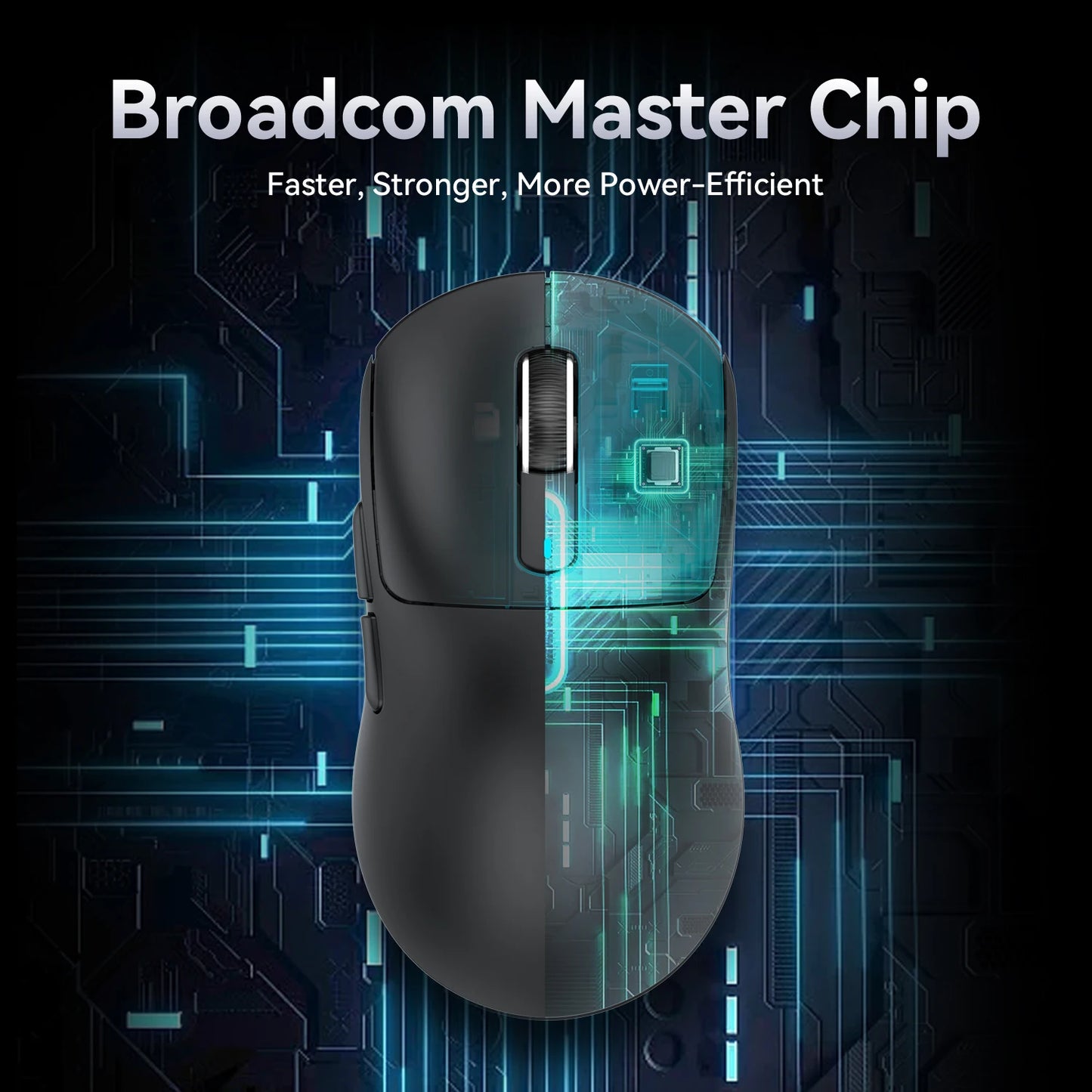 X3 Gaming Mouse Wireless ATTACK SHARK Rot 4K Rückläufe, Bluetooth-Tri-Mode-Verbindung, PAW3395, Makro-Bluetooth-Gaming-Maus