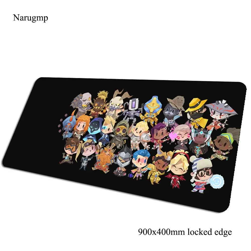 Overwatch pelės kilimėlis gimtadieniui, kompiuterio kilimėlis 900x400x3mm, didelis žaidimų pelės kilimėlis, dovana, kilimėlis pelei ir klaviatūrai, PC žaidėjo stalui