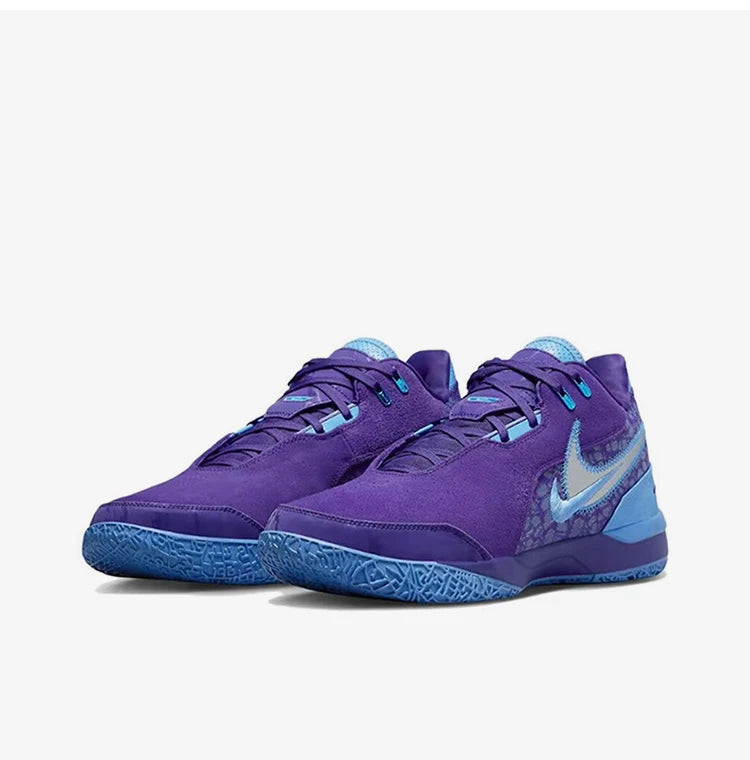 Oryginalne, nowe, męskie buty do koszykówki Nike z półwysoką cholewką i wytrzymałą patchworkową konstrukcją FJ1566-500