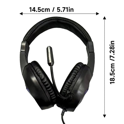 H21 Wired Gaming Headphones with Microphone, 50mm Driver Stereo Headset for PS5 PS4 Xbox Switch PC Computer Music and Online Meetings