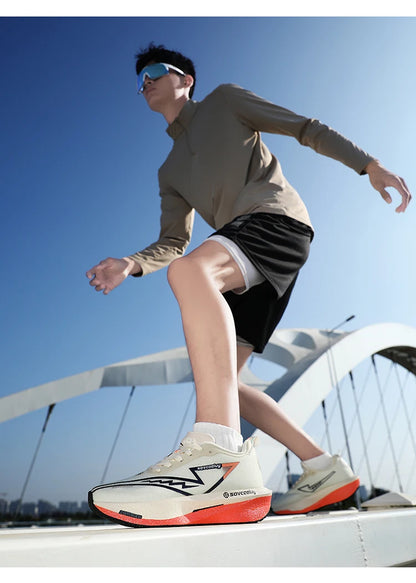 Running Shoes Carbon Plate Specialty Marathon Men's Sports Breathable Lightweight Women's Comfortable Athletic Non-slip Sneakers