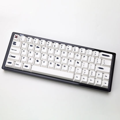 KBDiy Retro GMK Redacted Keycaps White ISO Cherry Profile PBT Keycap Alice Spacer Bar 7u For 60 Mechanical Keyboard MX Switch