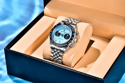 2026 New PAGANI DESIGN BB Flamingo Chronograph Luxury Sports Quartz Watch Men Sapphire mirror 100M Waterproof Fashion Wristwatch