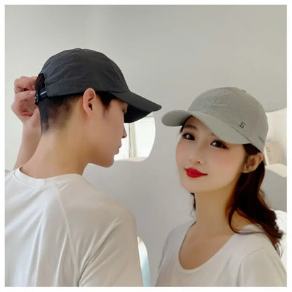 Men Women Mesh Moisture-Waging Quick Dry Baseball Cap Male Summer Female Originality Adjustable Breathable Sun Visor Fishing Hat