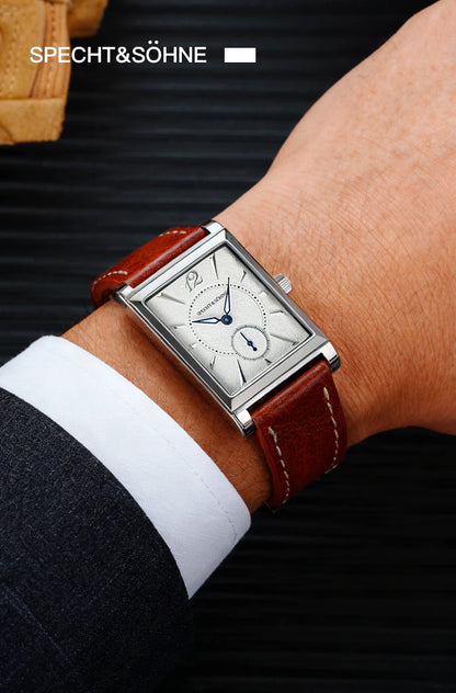 2025 New Fashion Specht & Söhne Square Watch Men's Watches Ultrathin Japan Movement Casual Men's Watch Black Color Men's Watch 26MM