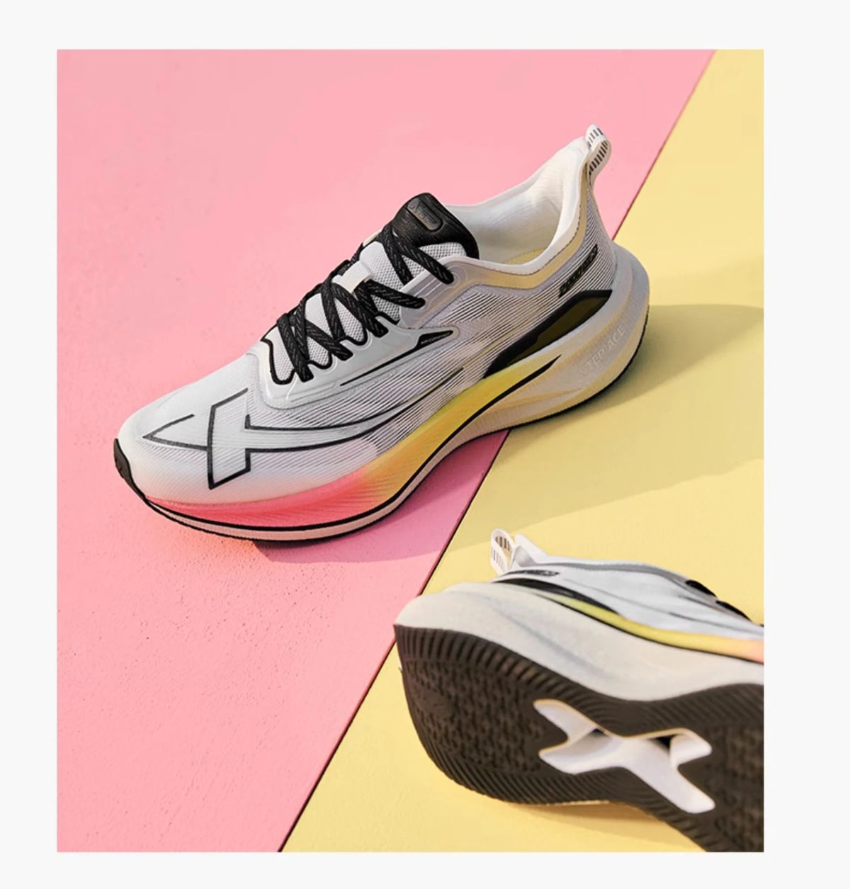 Xtep 2000KM 2.0 Running Shoes Men  Summer Professional TPU Shock Absorption Sneakers (suggest half size down) 876219110043
