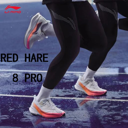 Scarpe da running da uomo LI-NING RED HARE 8 PRO BOOM FIBER, scarpe da corsa e allenamento ad alto rimbalzo ARPV015