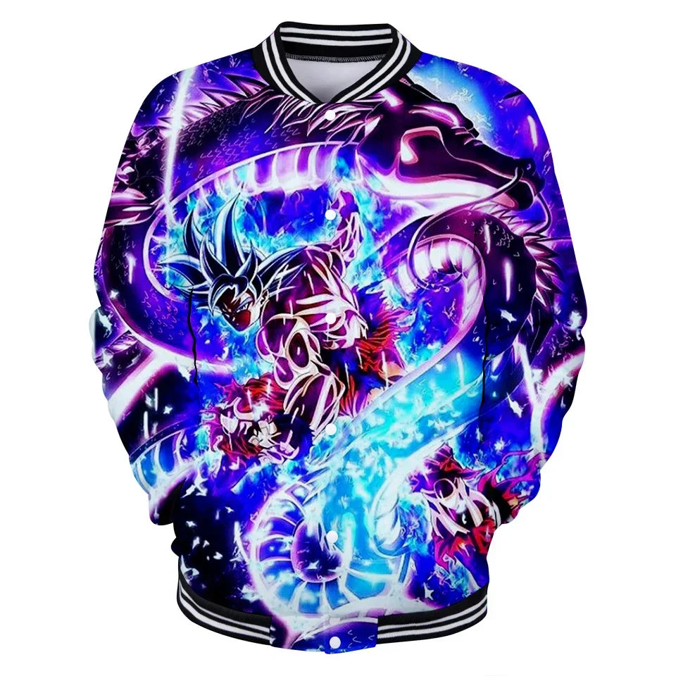 Dragon Ball Goku Kid Men Zipper Hoodie Cartoon Japan Style Anime Women Sweatshirt 2025 New Fashion Children Jackets Coat