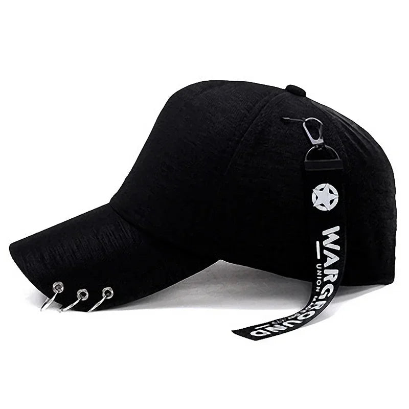 Classic Brim Design Metal Personalized Baseball Cap, Lightweight and Breathable Style! Four Colors To Choose From