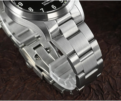 San Martin Simple Men Watch 37mm Pilot Miyota 8215 Classic Military Explore Automatic Mechanical Watches Waterproof 100m