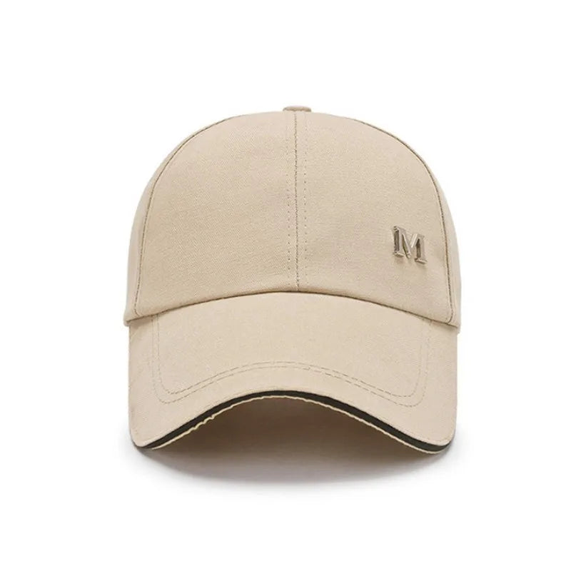 Men Women Baseball Cap Summer Cotton Hat Embroidery Snapback Hip-Hop Cap Adult Sport Sun Hat Casual Long Brim Sunscreen Golf Cap