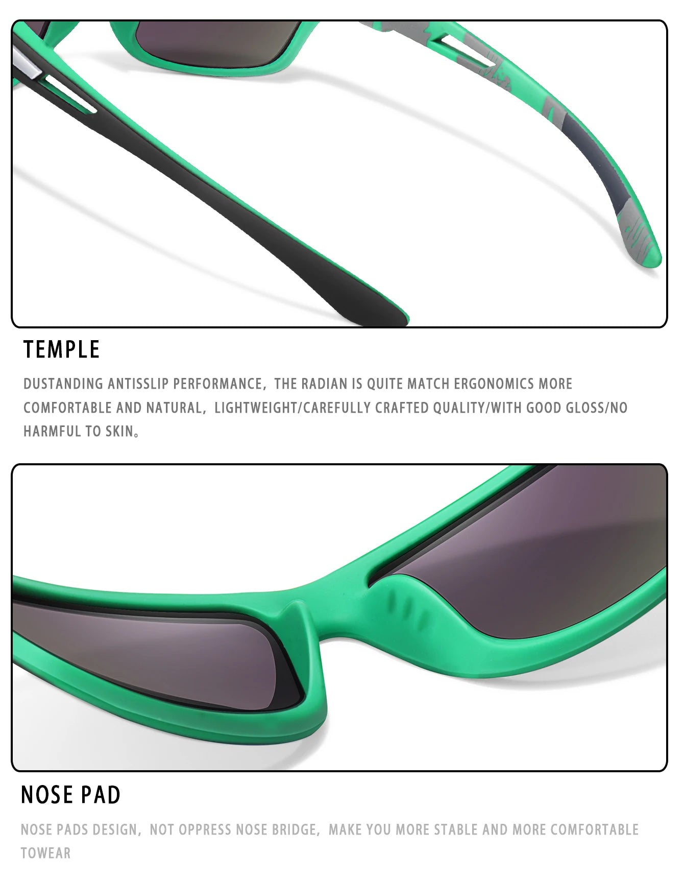 Men Women Polarized Cycling Sunglasses Outdoor Driving Hiking Eyewear Fishing Anti-glare UV400 Protection Sun Glasses