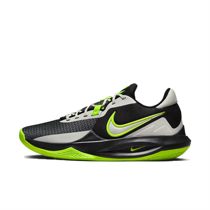 Nike Precision 6 – pohodlné a univerzální nízké basketbalové boty pro muže v černé barvě IO7605-040
