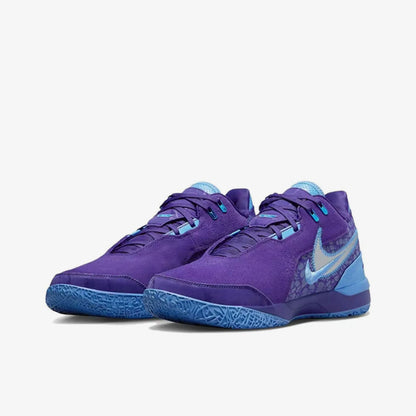 Oryginalne, nowe, męskie buty do koszykówki Nike z półwysoką cholewką i wytrzymałą patchworkową konstrukcją FJ1566-500