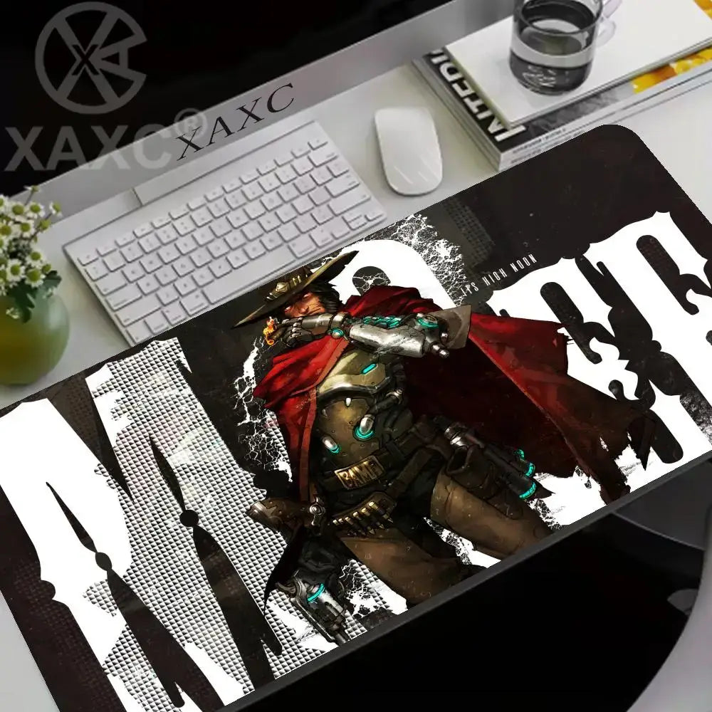 Large Game Overwatch Mouse Pad Kawaii XXL PC Computer Desk Mat Gamer Office Carpet Keyboard Table Gaming Accessories Mousepad XAXC
