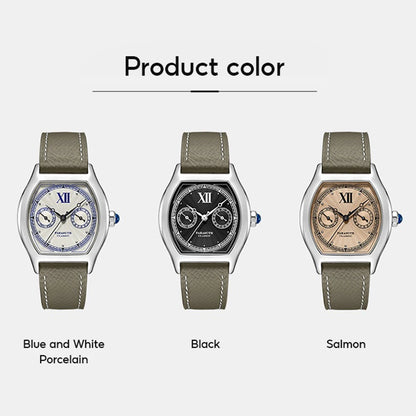 FARASUTE 2024 New 36mm Men's Quartz Watch VH64 Movement Stainless Steel Sports Fashion Sapphire Glass Waterproof Men's Watch