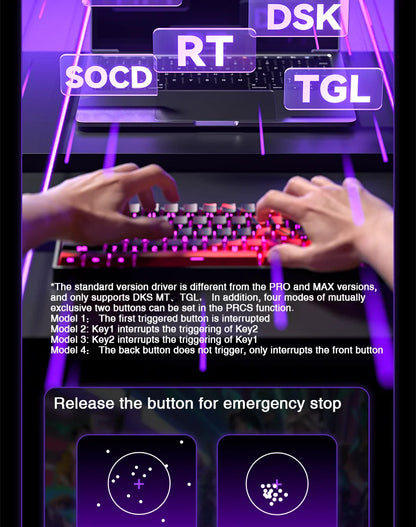 AULA WIN60 HE Magnetic Keyboard 21 Keys Butterfly Keycaps Wired 8K Return RGB Hotswap Customized E-sports Gaming Keyboard