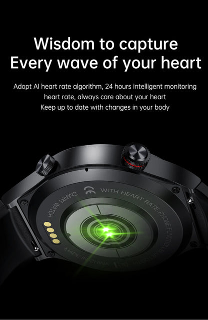 Luxury QW33 Smart Watches Men NFC Wireless Call Fitness Waterproof Sports Wrist Intelligent Smartwatches for Women Android 2026