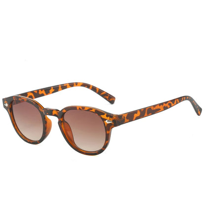 Simple Vintage Round Sunglasses Women Men 2025 Luxury Brand Design Retro Rivet Yellow Blue Lens Square Sun Glasses Female UV400