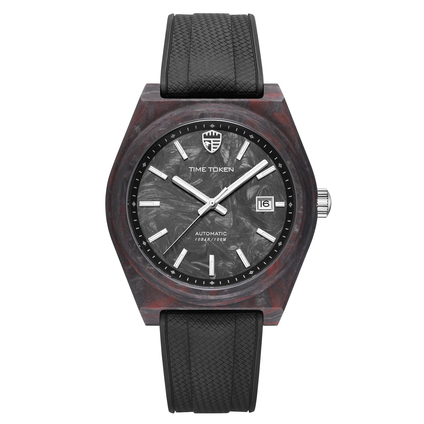 2025 New 40mm Carbon Automatic Watch Luxury 100m Waterproof Diver Watches automatic movement Diver Men Watch