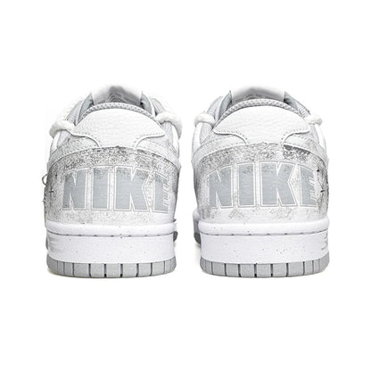 Sneakers personalizzate Nike Dunk Low "Wao" Edizione speciale con sacchetto regalo, stile High Street, decostruite, dipinte a mano con sfumature orientali, da uomo