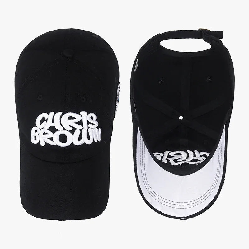 Modna czapka baseballowa do sportu na świeżym powietrzu, unisex, dla mężczyzn i kobiet, z uniwersalnym haftem literowym, regulowana czapka typu snapback