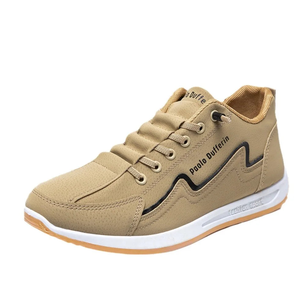 Large Size Men's Comfortable Breathable Soft Bottom Running Shoes Casual Style Sporty Retro Stripe Design Rubber Outsole