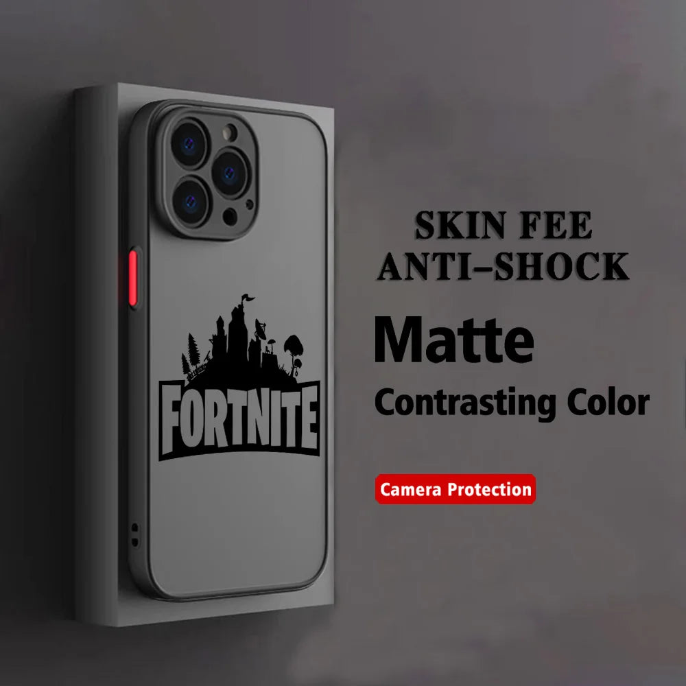 Hot Game F-Fortnite Phone Case For Xiaomi Redmi Note 14 13 12 12S 11 11S 10 10S 9T 9S 8 7 Pro Plus 4G 5G Matte Clear Back Cover