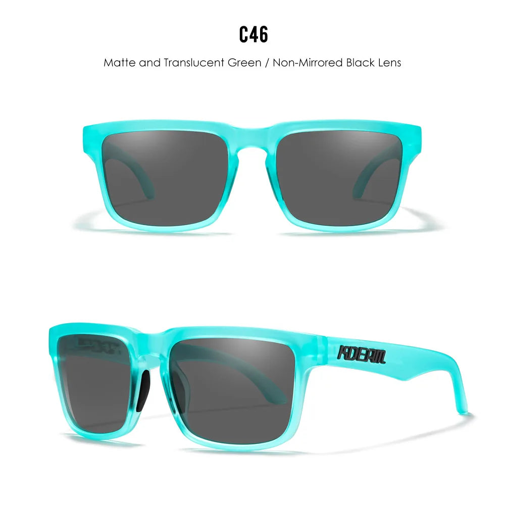 2025 Kdeam Polarized Sunglasses for Men Women Fashion Unisex Brand Trendy Outdoor Eyewear For Couple Mirror red lens