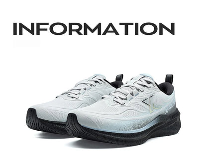 Xtep Running Shoes For Men 2025 Winter Trendy Shock Absorption Cushioning Non-Slip Comfortable Lace Up Sneakers 875419110045