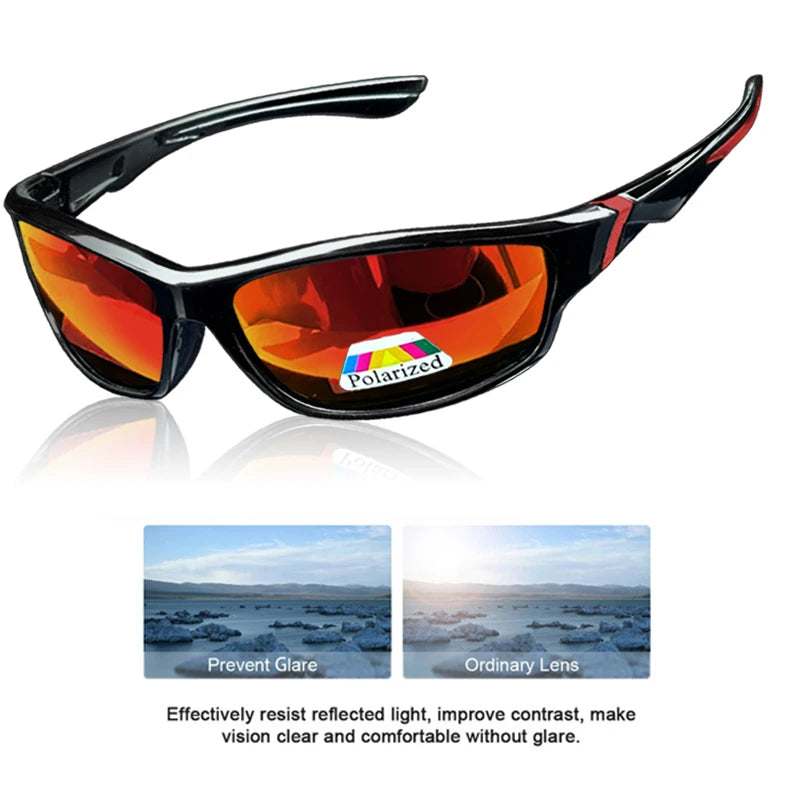 Polarized Sunglasses for Men Sports Mens-Sunglasses: Sun-Glasses with UV Protection for Fishing Driving Running Cycling